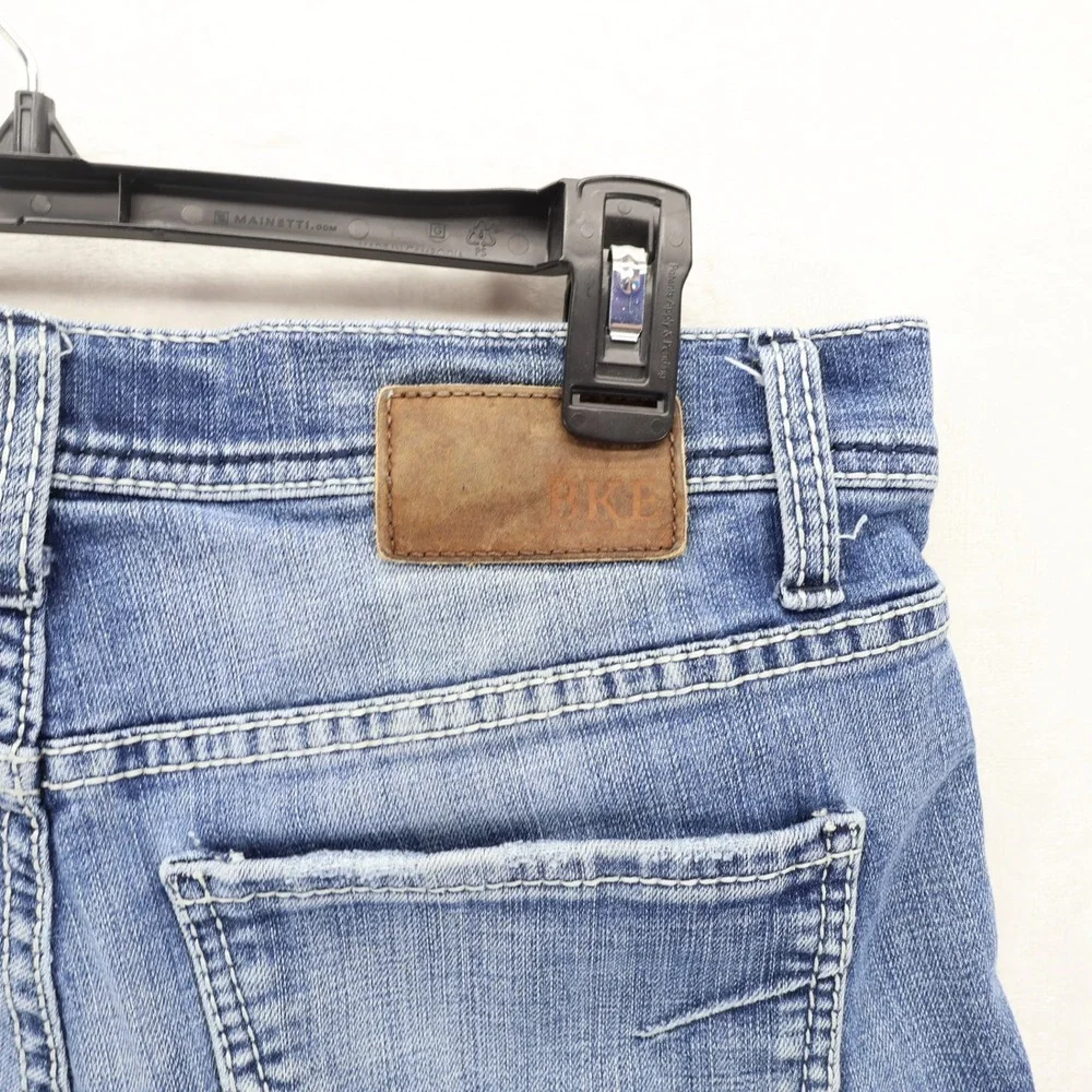 BKE Jake Straight Leg Mens Blue Denim Jeans Size 32R ABP1609